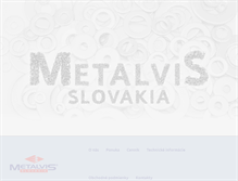 Tablet Screenshot of metalvis.sk